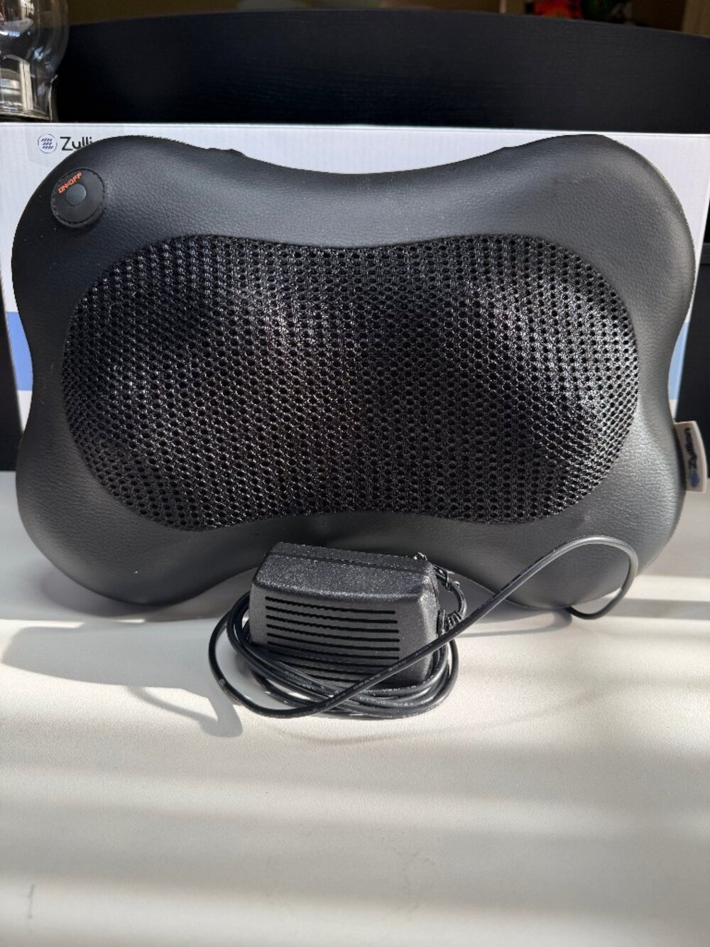 Zyllion ZMA-13 Black Shiatsu Massage Pillow with Heat